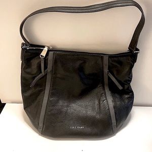 Cole Haan Black Leather Hobo Tote bag